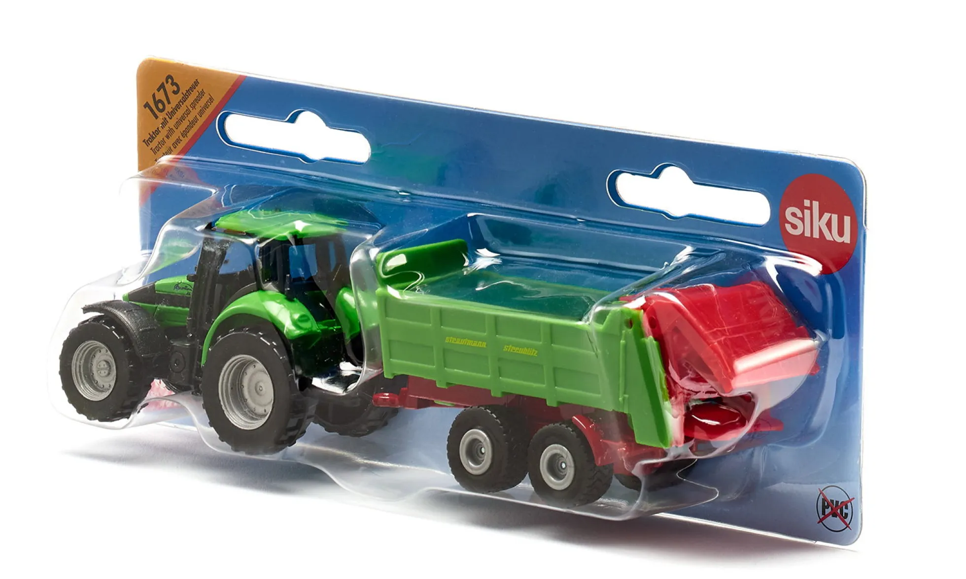 DEUTZ-FAHR mit Strautmann Universalstreuer