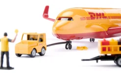 DHL Frachtflugzeug mit Zubehör