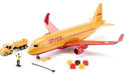 DHL Frachtflugzeug mit Zubehör