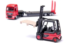 MAN LKW mit Linde Gabelstapler
