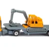 MAN Tieflader mit Bagger