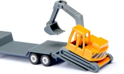 MAN Tieflader mit Bagger