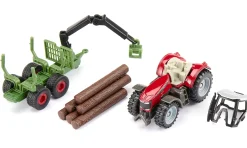 Massey Ferguson mit Forstanhänger