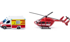 Mercedes-Benz Rettungswagen und Helikopter