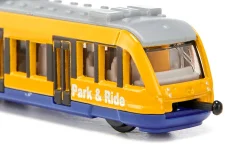 Nahverkehrszug, "park & ride", gelb/blau