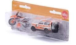 siku Land Rover Defender mit KTM Motorrad