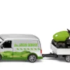 siku VW T6 mit Rasentraktor