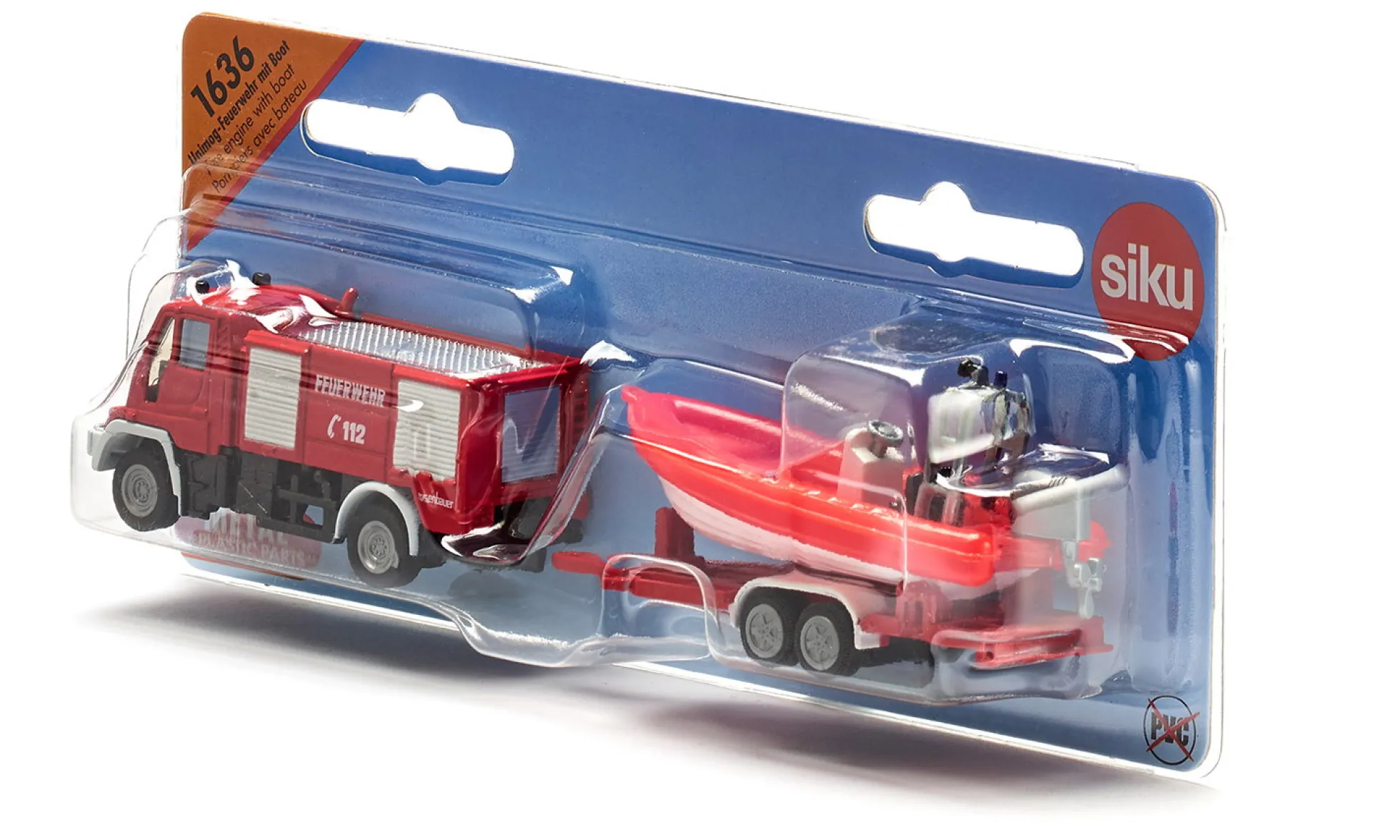 Unimog Feuerwehr mit Boot