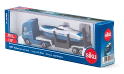 Volvo Lkw mit Boot